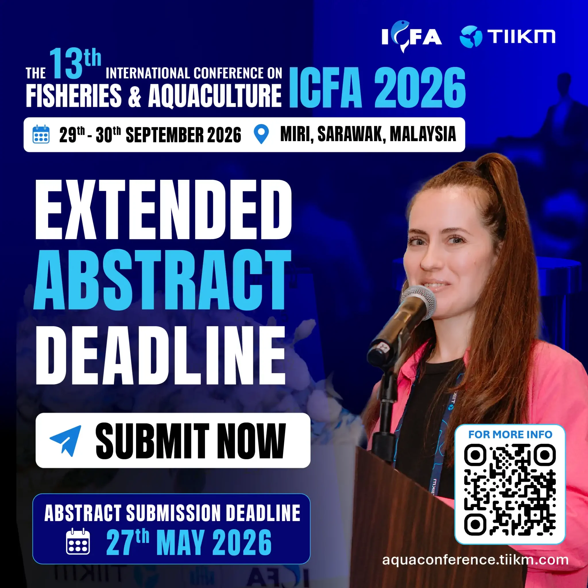 Be a presenter at Aqua culture conference 2026 poster